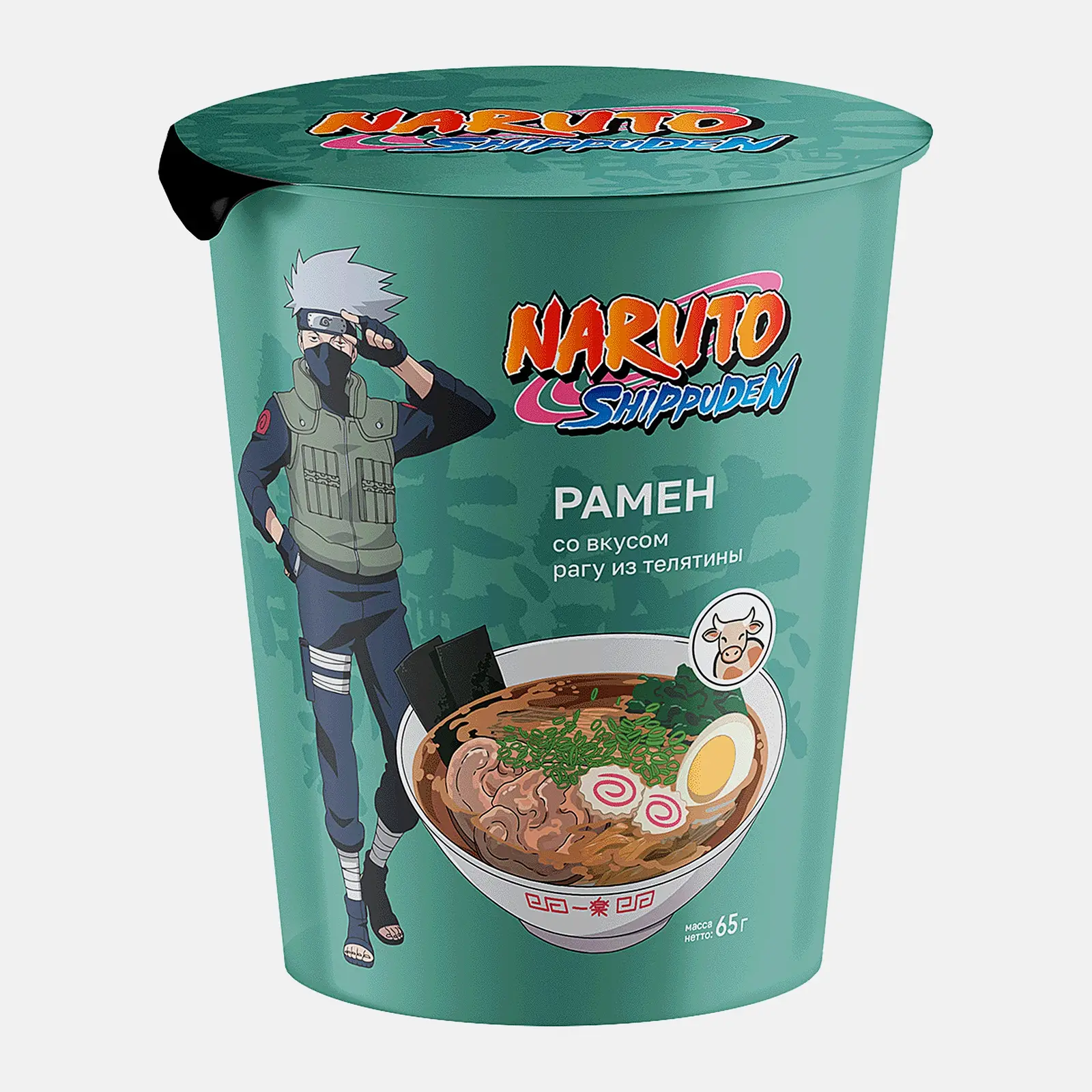 Изображение товара Лапша быстрого приготовления Naruto со вкусом рагу из телятины 65г