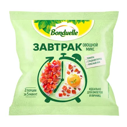Изображение товара Овощная смесь Бондюэль с томатами быстрозамороженная 200г