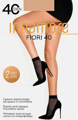 Носки женские Innamore Fiori 40 бежевые