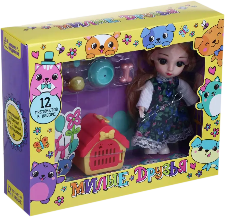 Игровой набор Константа торг Милые друзья с аксессуарами 25*20*7см 210г