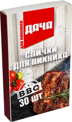 Спички для пикника Дача 30шт