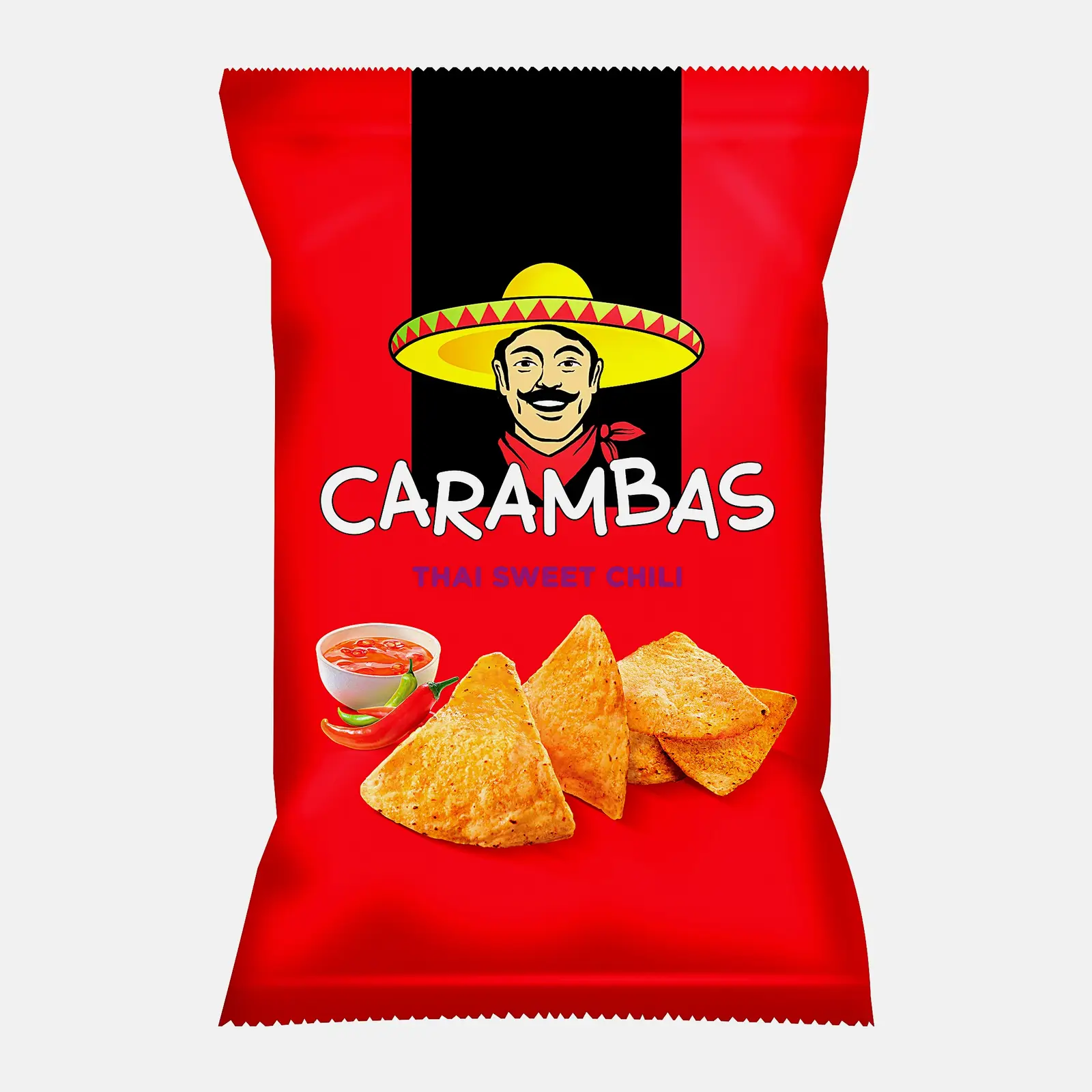 Изображение товара Чипсы Carambas кукурузный сладкий тайский перец 150г