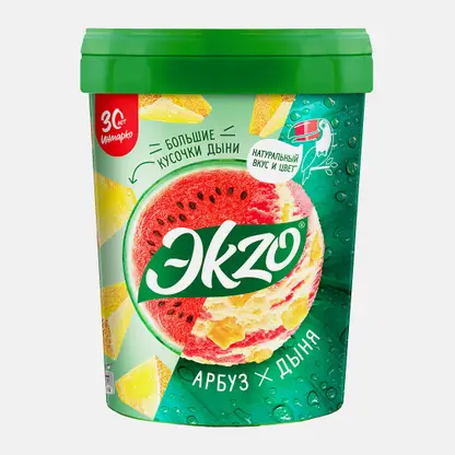 Молочное мороженое Арбуз-Дыня с кусочками дыни Экзо 520г