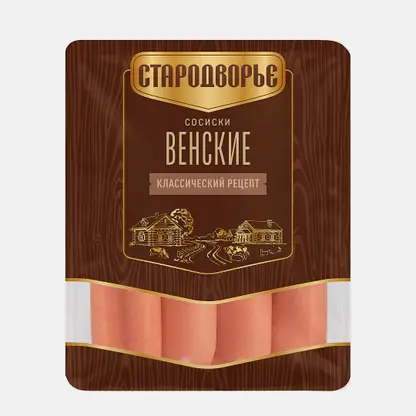 Сосиски Стародворье Венские вареные 600г