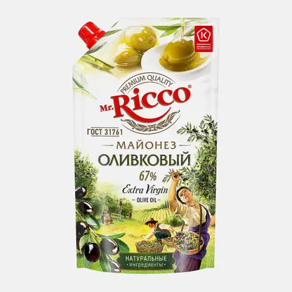 Майонез Mr. Ricco Оливковый 67% 375г