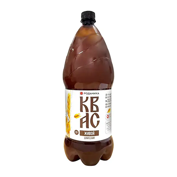 Изображение товара Квас Роданика нефильтрованный непастеризованный 2л натуральный ферментированный напиток