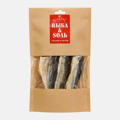 Плотва вяленая неразделанная Рыба & Соль 100г