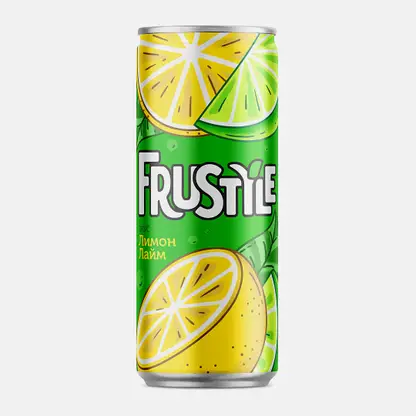 Газированный напиток Лимон-лайм Frustyle 330мл