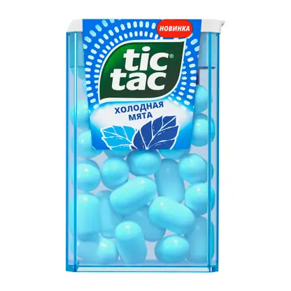 Изображение товара Драже освежающее Холодная мята Tic Tac 16г Изображение товара Драже освежающее Холодная мята Tic Tac 16г