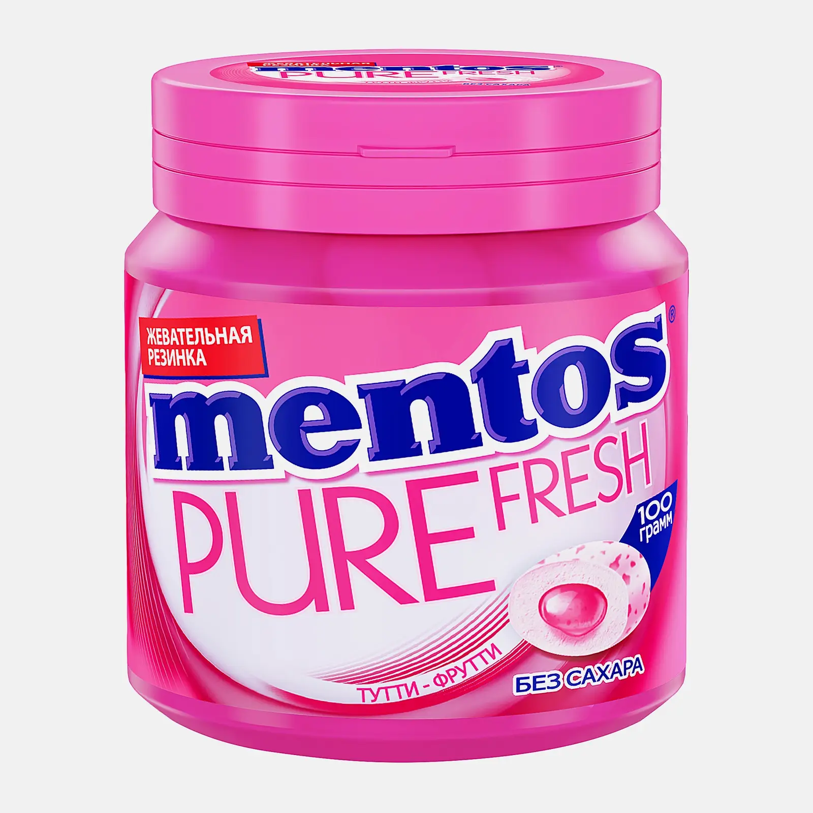 Жевательная резинка Тутти-Фрутти Mentos 100г Жевательная резинка Тутти-Фрутти Mentos 100г