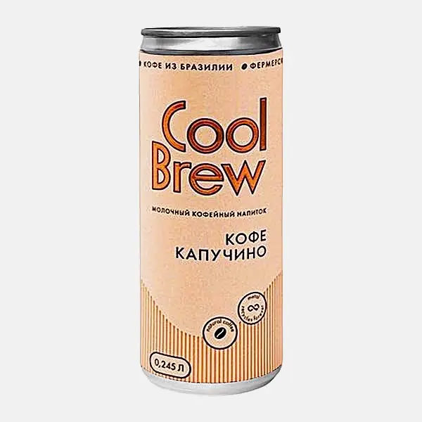 Изображение товара Молочный напиток кофейный Coolbrew Капучино 2.5% 245 мл