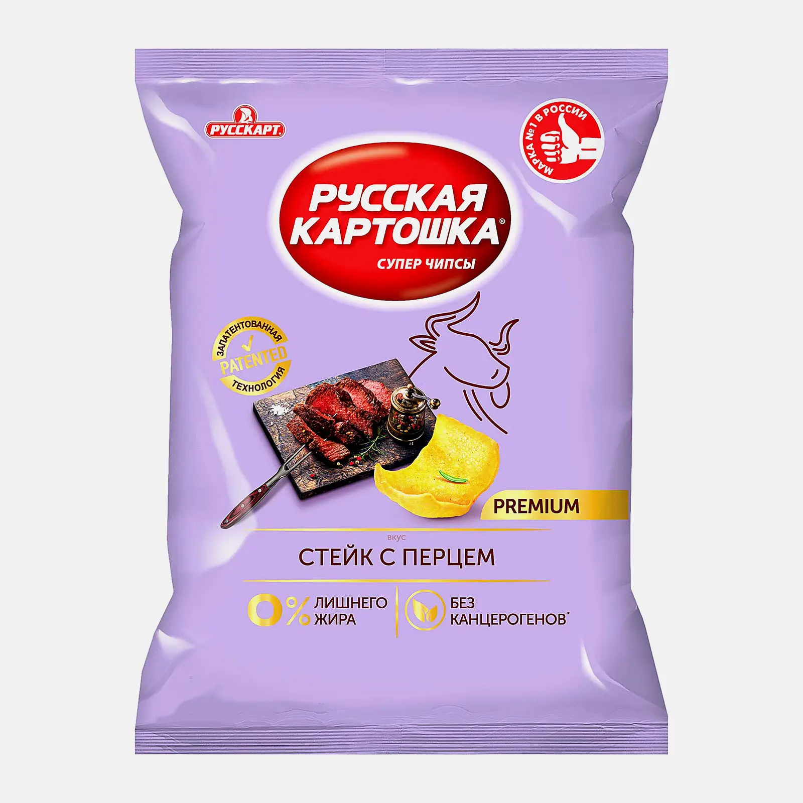 Чипсы Стейк с перцем Русская Картошка 105г Чипсы Стейк с перцем Русская Картошка 105г