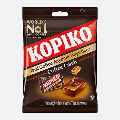 Карамель леденцовая Coffee Candy кофейная Kopiko 108г