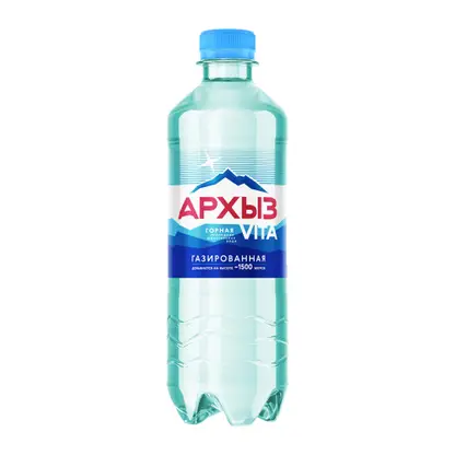 Изображение товара Вода Архыз Vita минеральная газированная 500мл