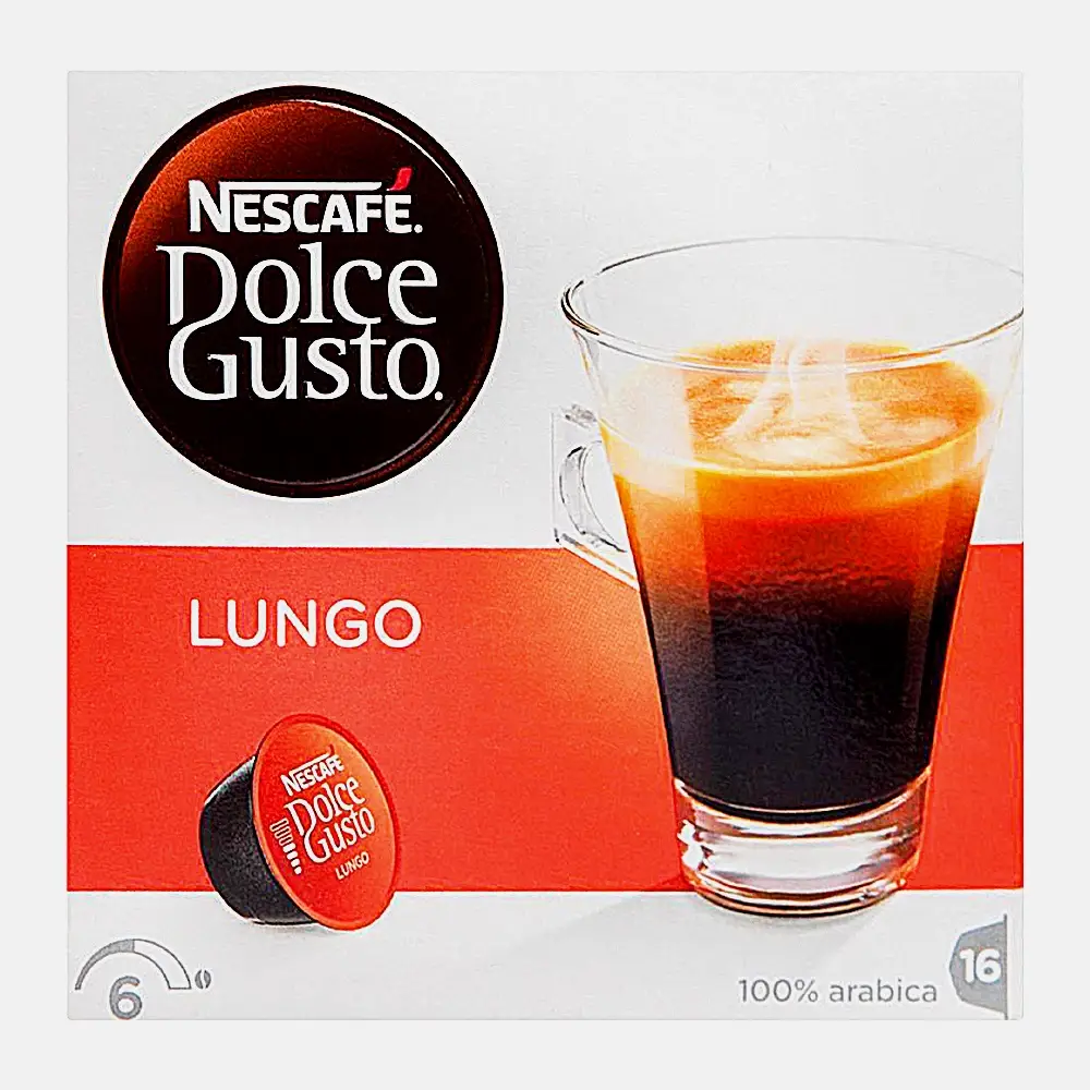Изображение товара Капсулы Нескафе Dolce Gusto Lungo 89,6 г