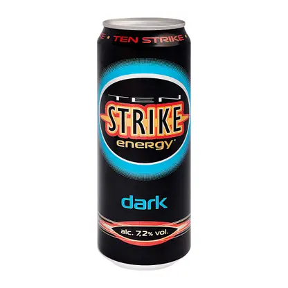 Напиток Ten Strike Dark слабоалкогольный 7.2% 450мл