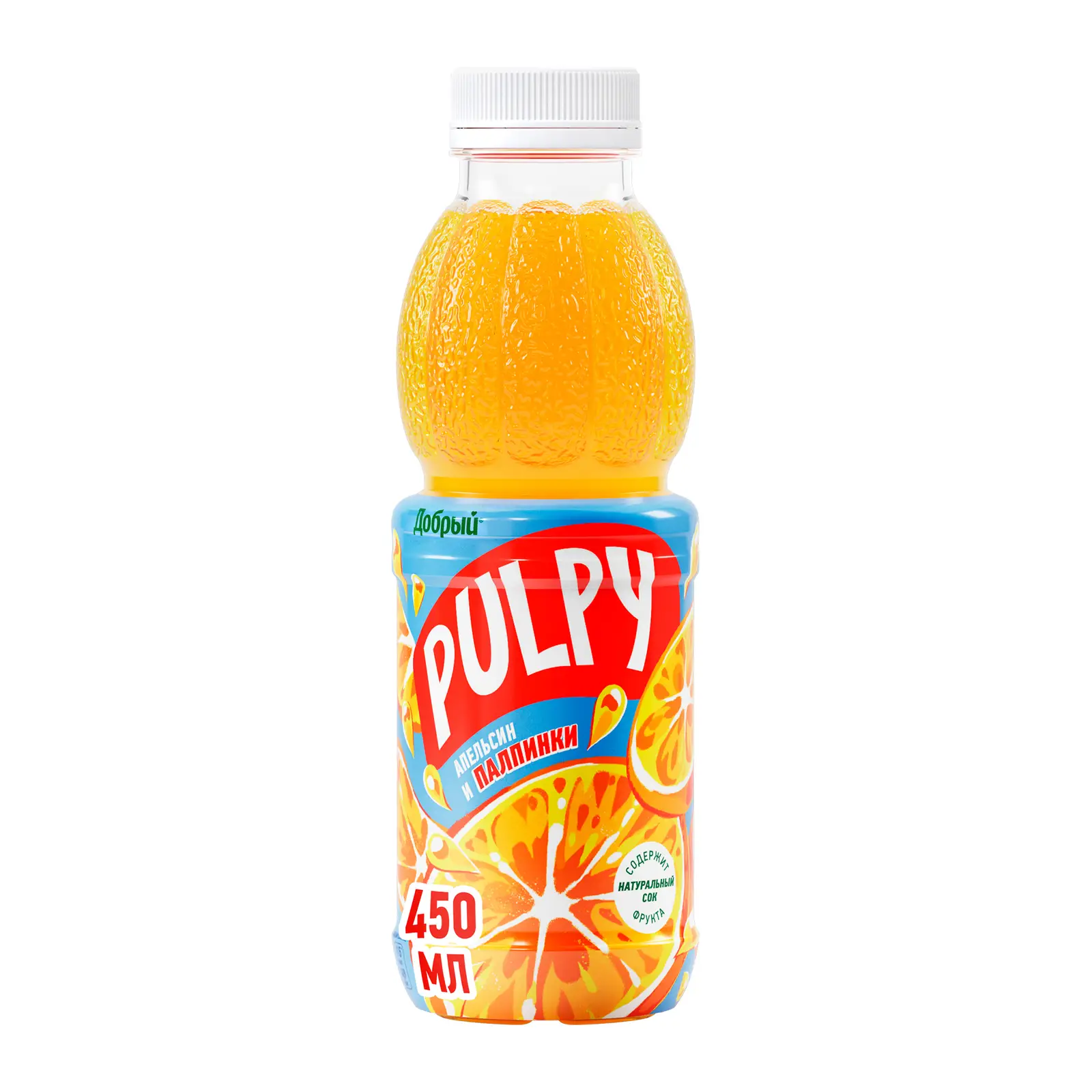 Изображение товара Напиток сокосодержащий Добрый Pulpy Апельсин 450мл