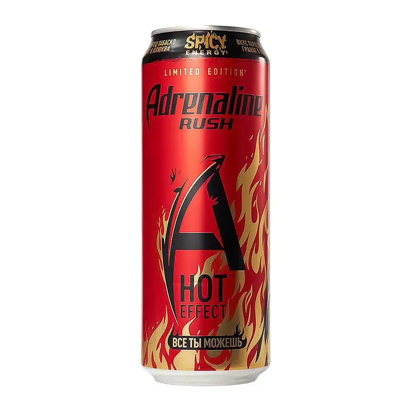 Изображение товара Энергетический напиток Adrenaline Rush Spicy Energy 449 мл для бодрости и энергии