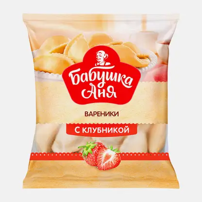 Вареники Бабушка Аня с клубникой 430г