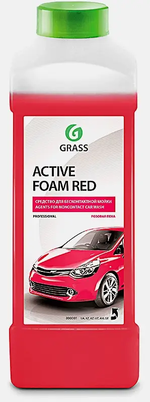 Автошампунь Grass Active Foam Red 1л - фото 2 Автошампунь Grass Active Foam Red 1л - фото 2