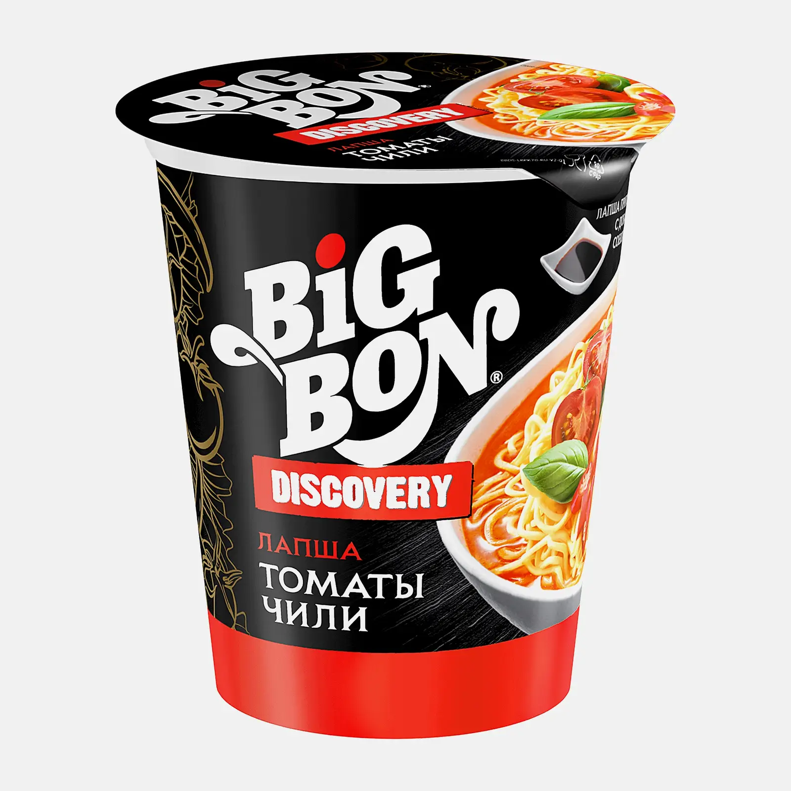 Лапша Big Bon Discovery Томаты и чили 70г Лапша Big Bon Discovery Томаты и чили 70г