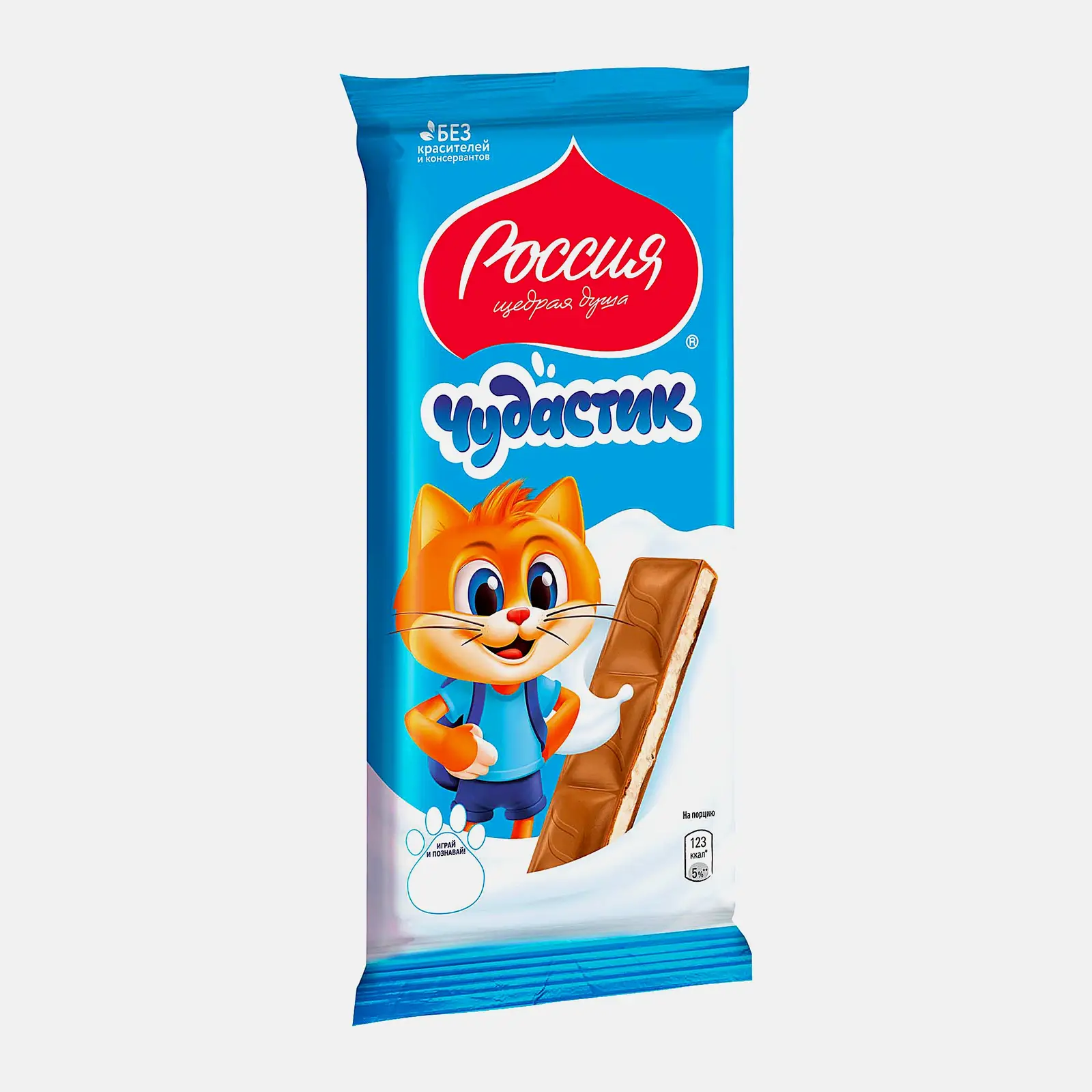 Шоколад Чудастик молочный с молочной начинкой Россия щедрая душа 90г - фото 2