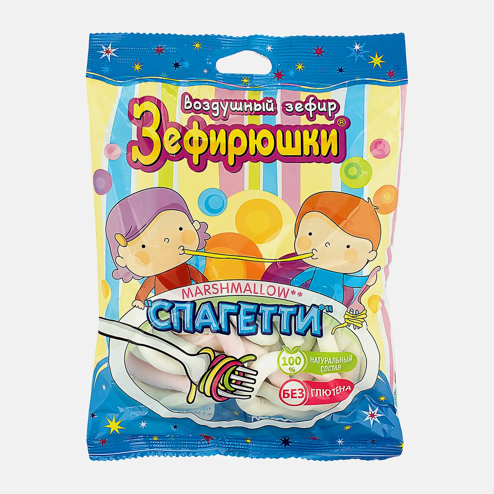 Зефир Зефирюшки воздушный спагетти 80г