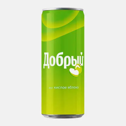 Напиток газированный кислое яблоко Добрый 330мл
