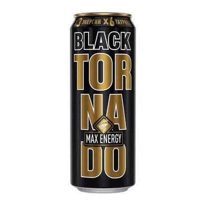 Изображение товара Энергетический напиток Tornado Max Black 450мл