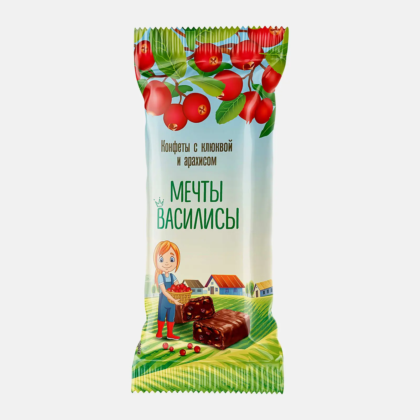 Конфеты Мечты Василисы с клюквой и арахисом Кондитер Кубани 350г