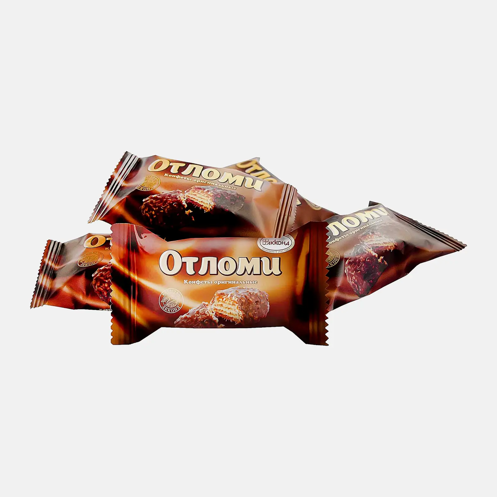 Изображение товара Вафельные конфеты Акконд Отломи вафельно-карамельные 300 г