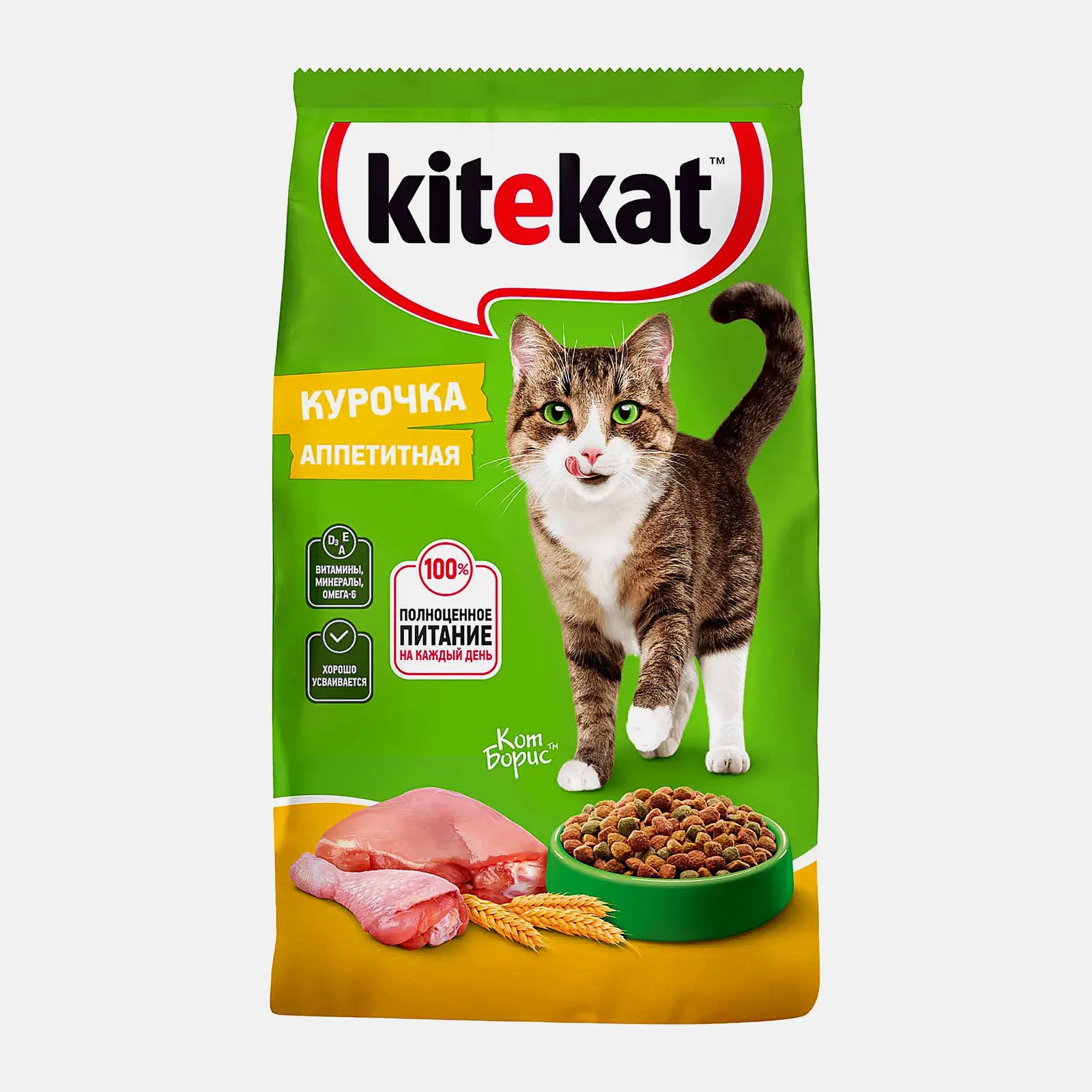 Сухой корм для кошек Курочка аппетитная Kitekat 800г - фото 2 Сухой корм для кошек Курочка аппетитная Kitekat 800г - фото 2