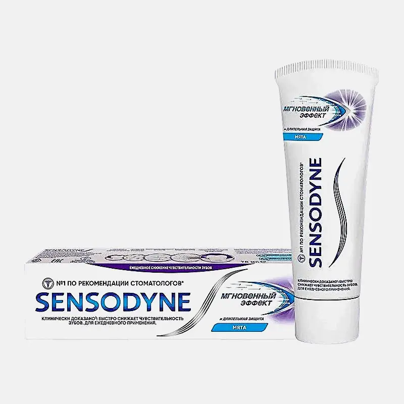 Зубная паста Sensodyne Мгновенный Эффект для чувствительных зубов с фтором 75мл - фото 6 Зубная паста Sensodyne Мгновенный Эффект для чувствительных зубов с фтором 75мл - фото 6
