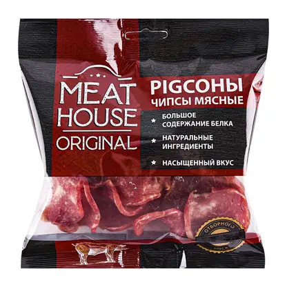 Изображение товара Чипсы Meat House Original Классические Pigсоны мясные сыровяленые 50г