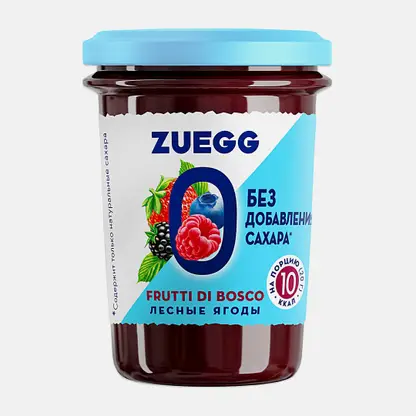 Конфитюр Zuegg Лесные ягоды с пониженной калорийностью 220г