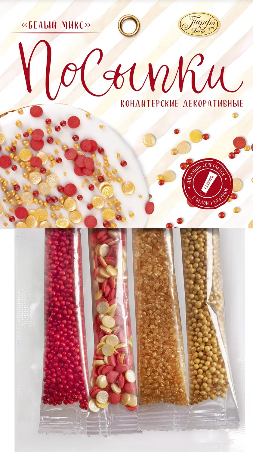 Изображение товара Посыпка Парфэ белый микс 20г