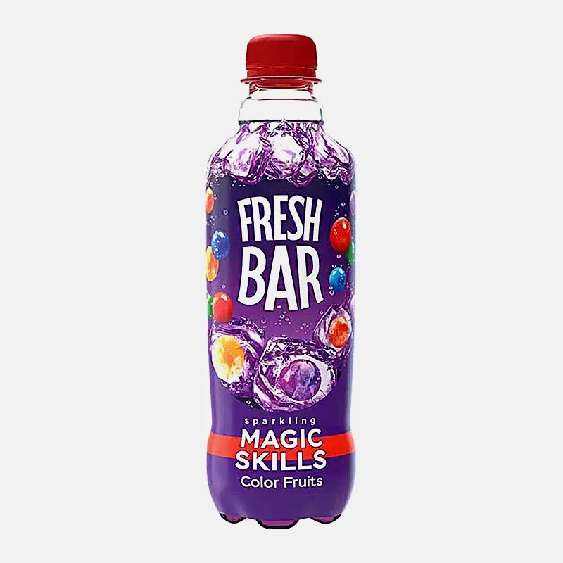 Изображение товара Газированный напиток Fresh Bar Magic Skills 480 мл с ягодным вкусом