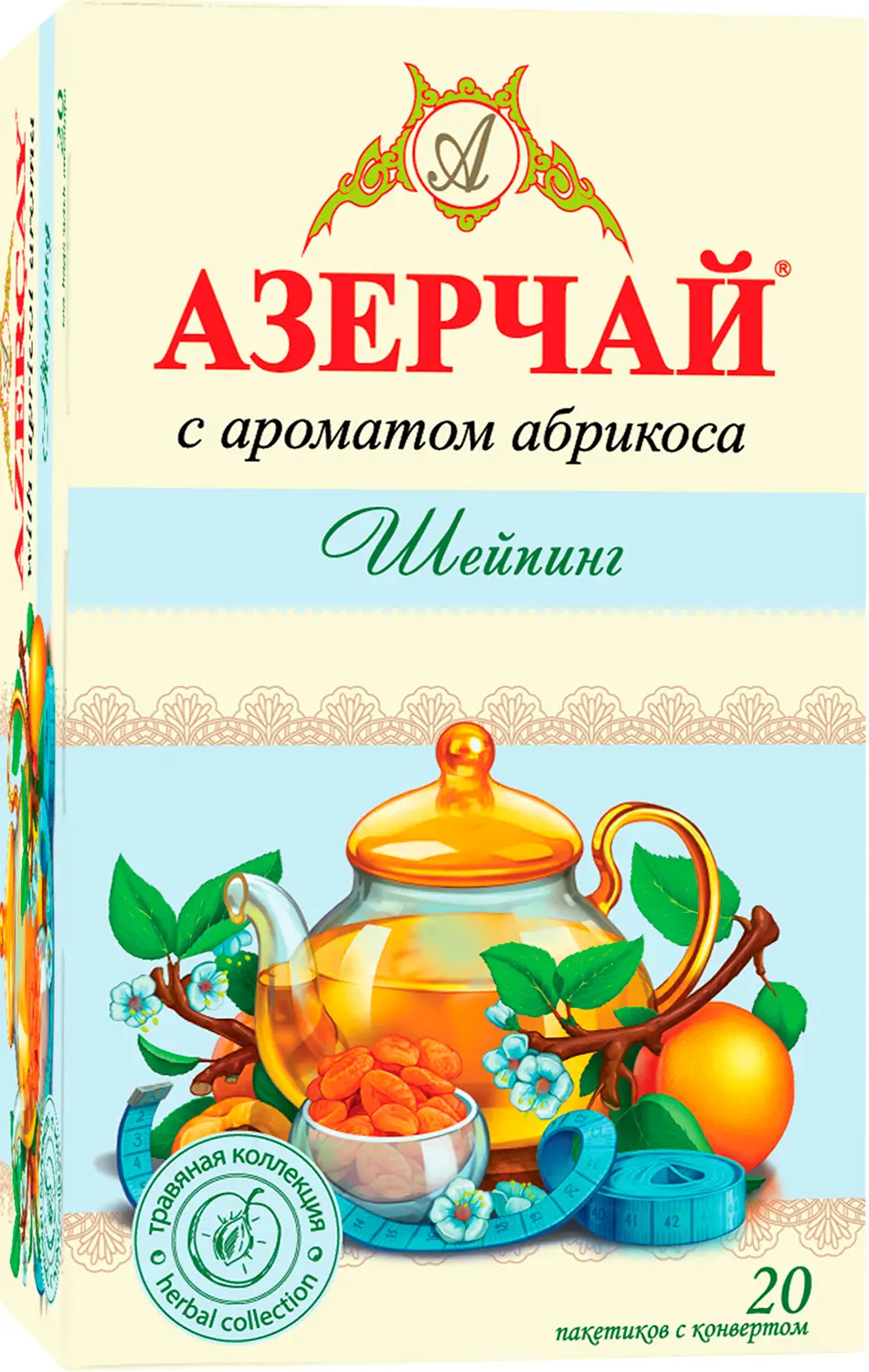 Напиток чайный Азерчай Шейпинг с ароматом абрикоса 20пак - Магнит-Продукты