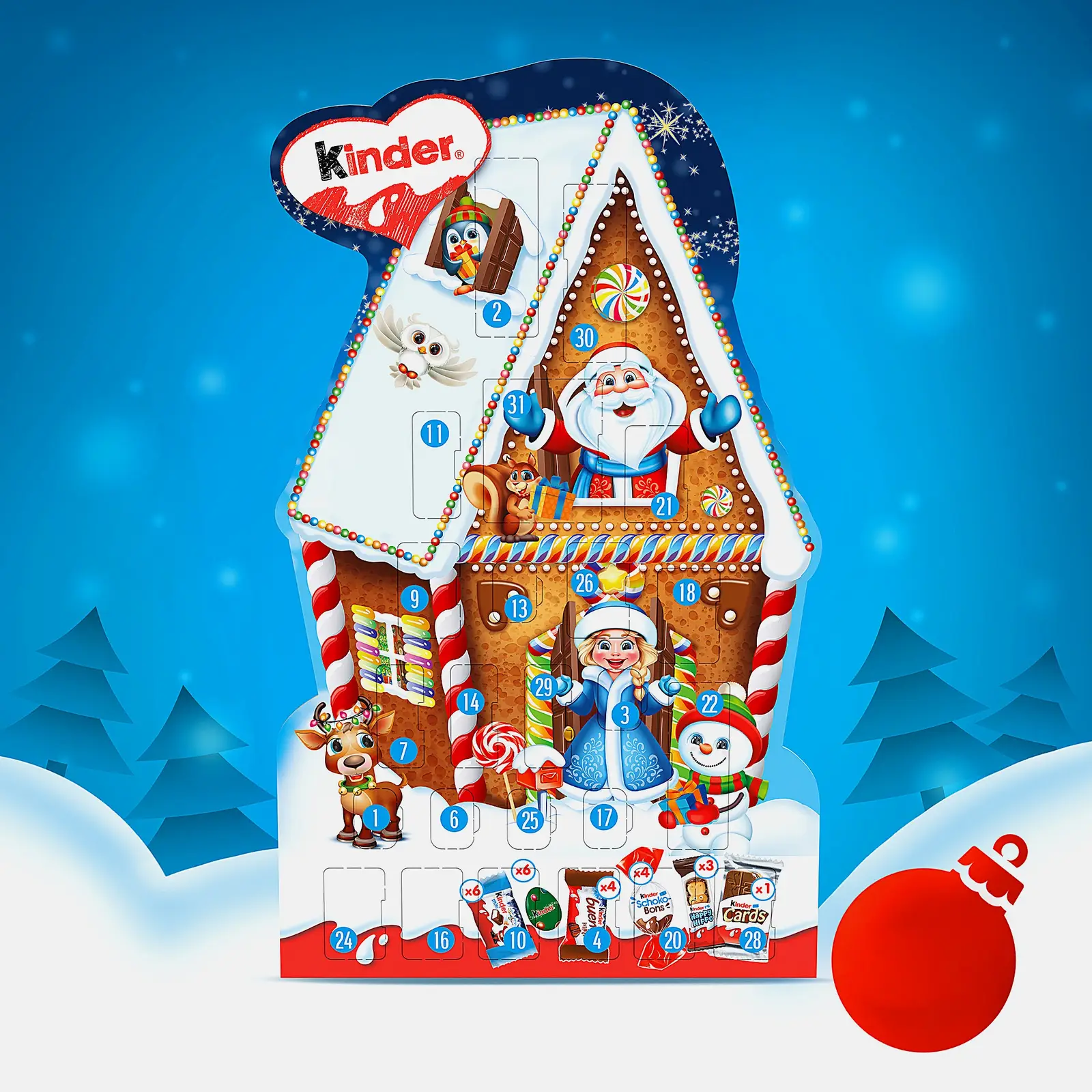 Адвент-календарь Kinder 198г