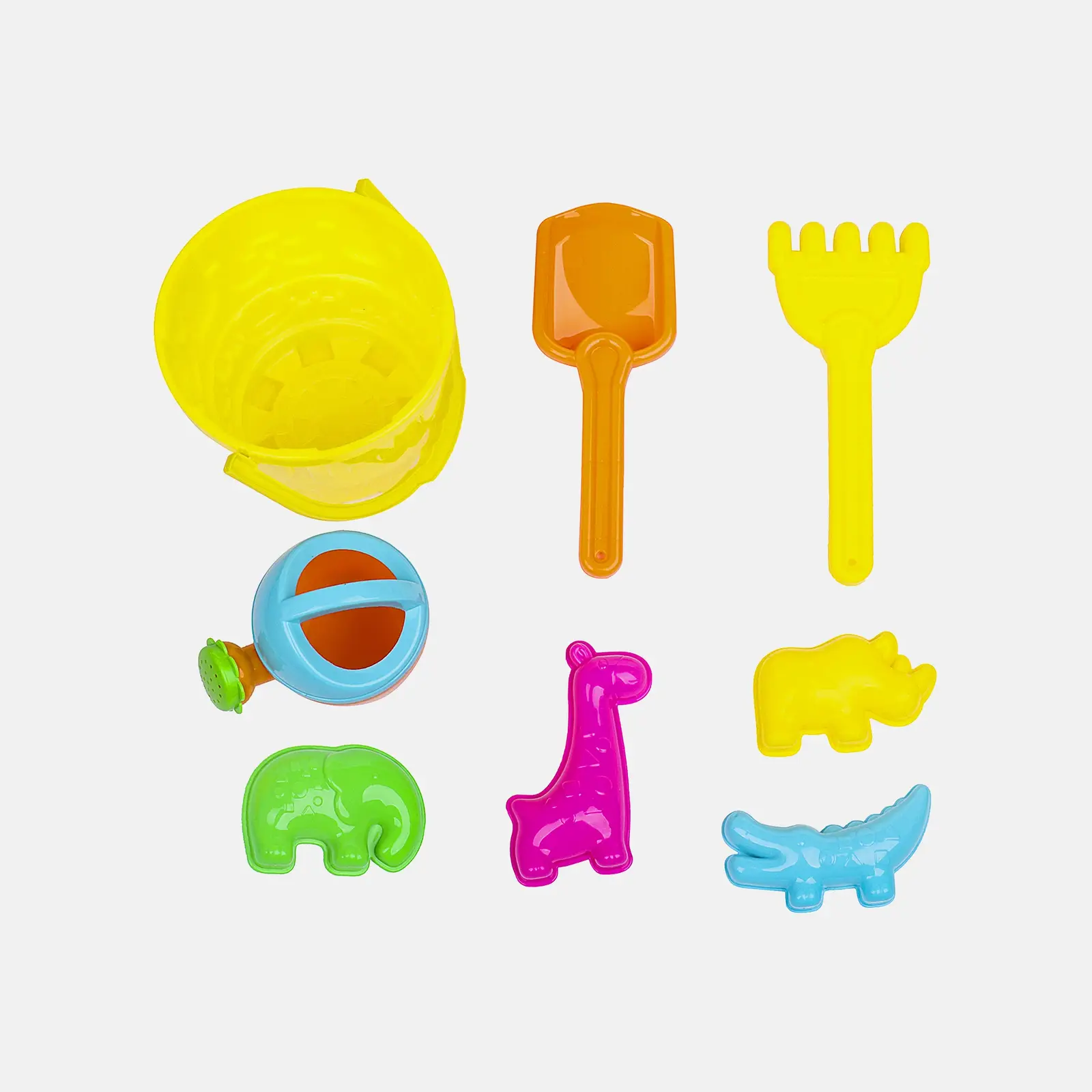 Набор для песка с ведром 8 предметов 40123044JD в ассортименте