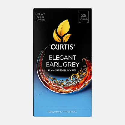 Чай черный Curtis Elegant Earl Grey бергамот-цитрус 25саше 42.5г