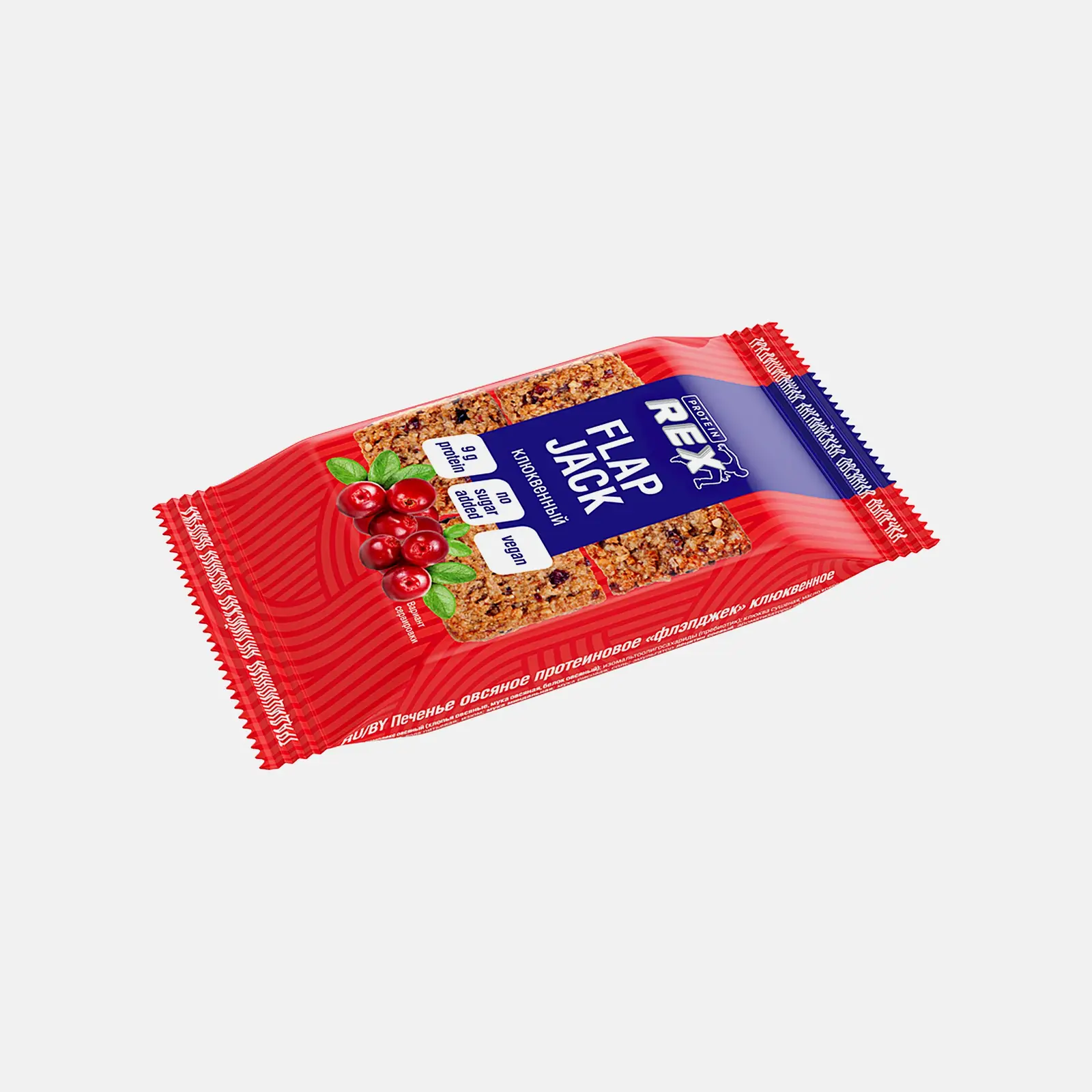 Печенье овсяное протеиновое Flap Jack с клюквой Proteinrex 60г - фото 2