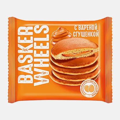 Пирожное с вареной сгущенкой Basker-Wheels Pancake 36г