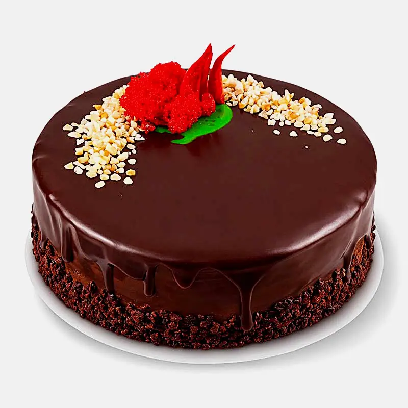 Изображение товара Торт Мечта 550г с клубникой и шоколадной глазурью