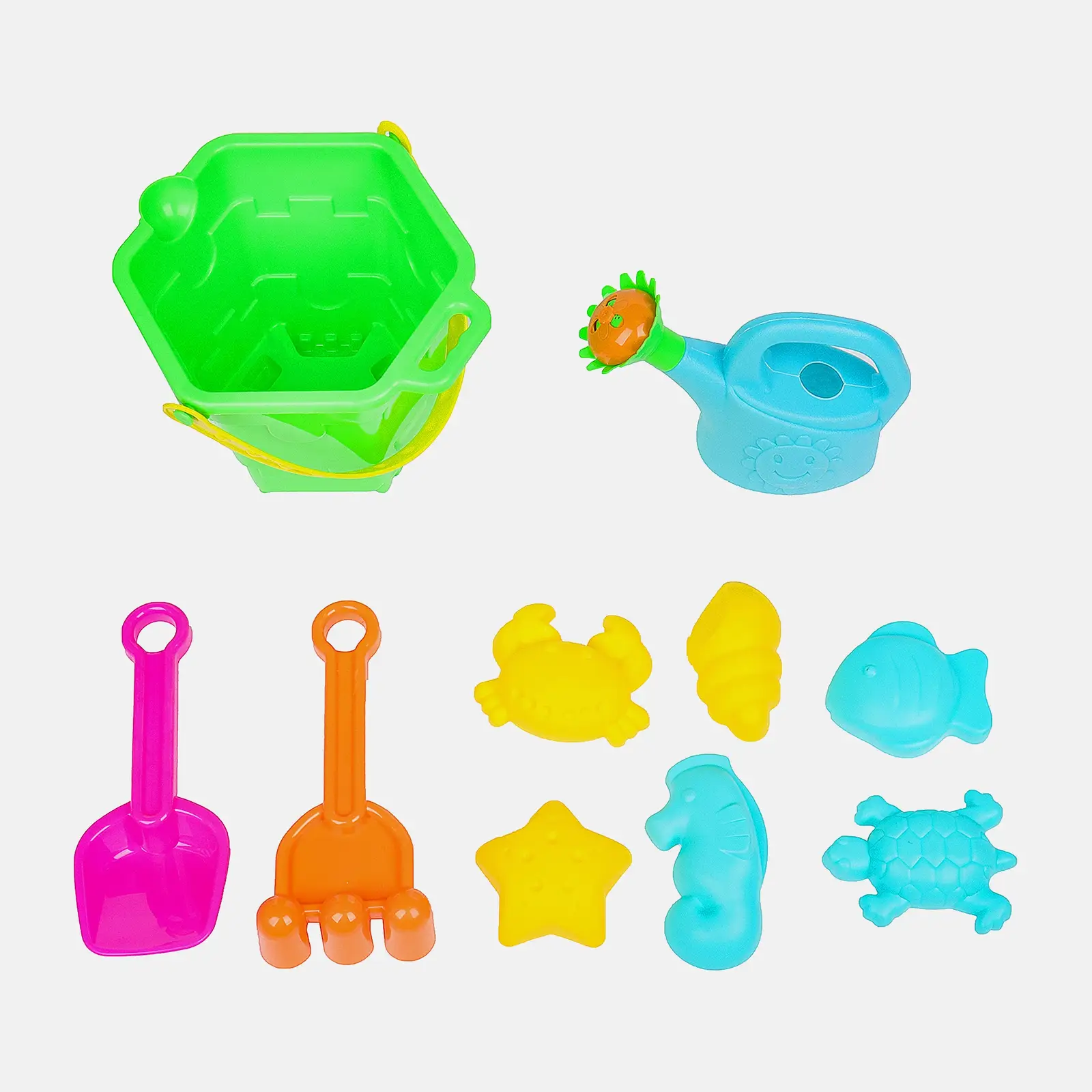 Игровой набор для песка с лейкой и ведром YB357775 10 предметов