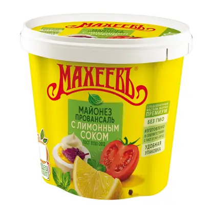 Изображение товара Майонез Махеевъ Провансаль с лимонным соком 50.5% 800мл