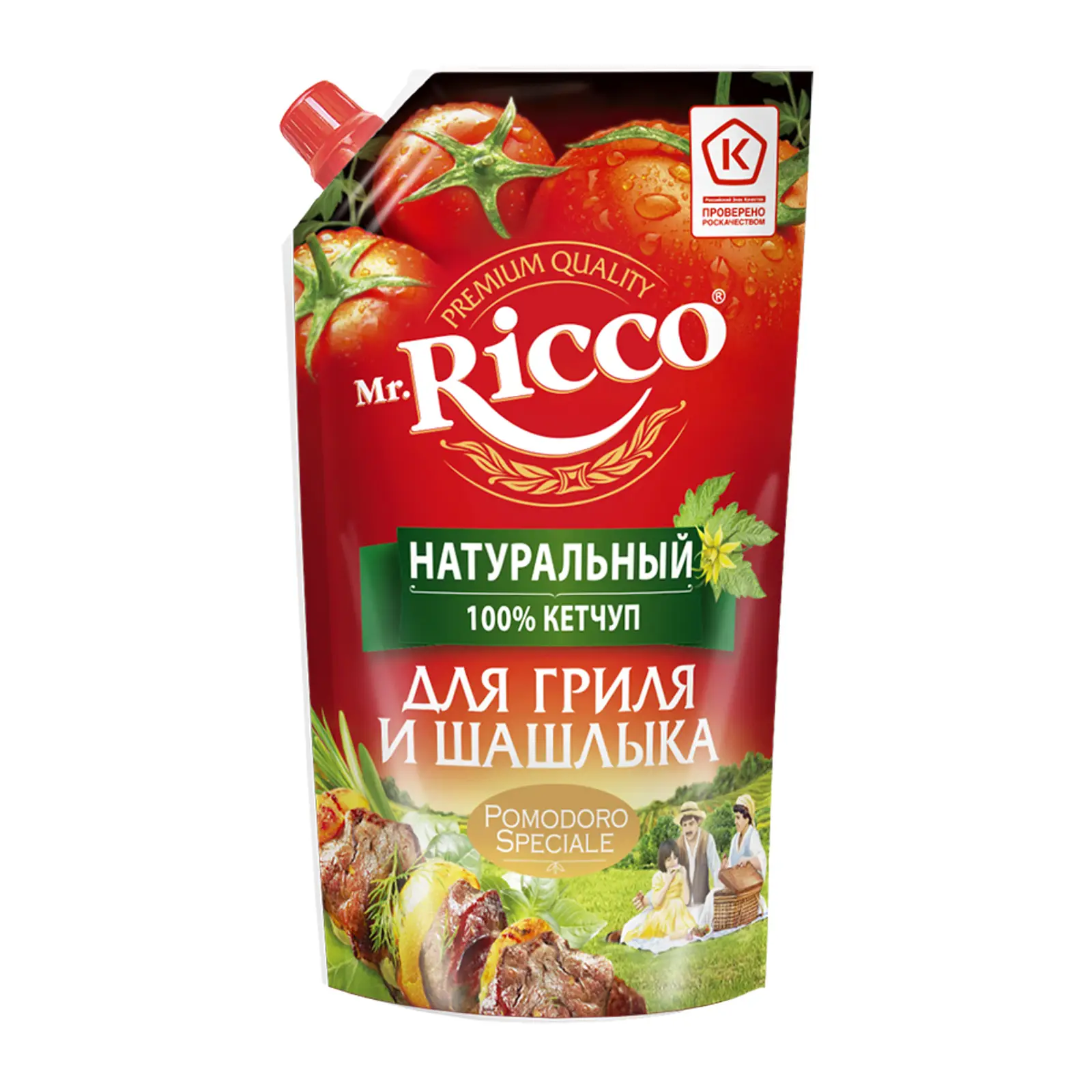 Изображение товара Кетчуп Mr.Ricco для гриля и шашлыка 300г натуральный насыщенный вкус