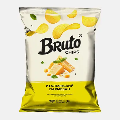 Чипсы Bruto картофельные Итальянский пармезан 120г