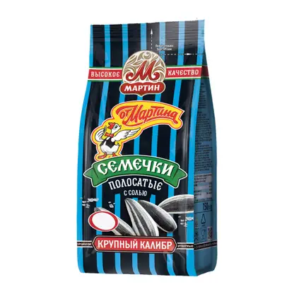 Изображение товара Семечки От Мартина полосатые с солью 150г