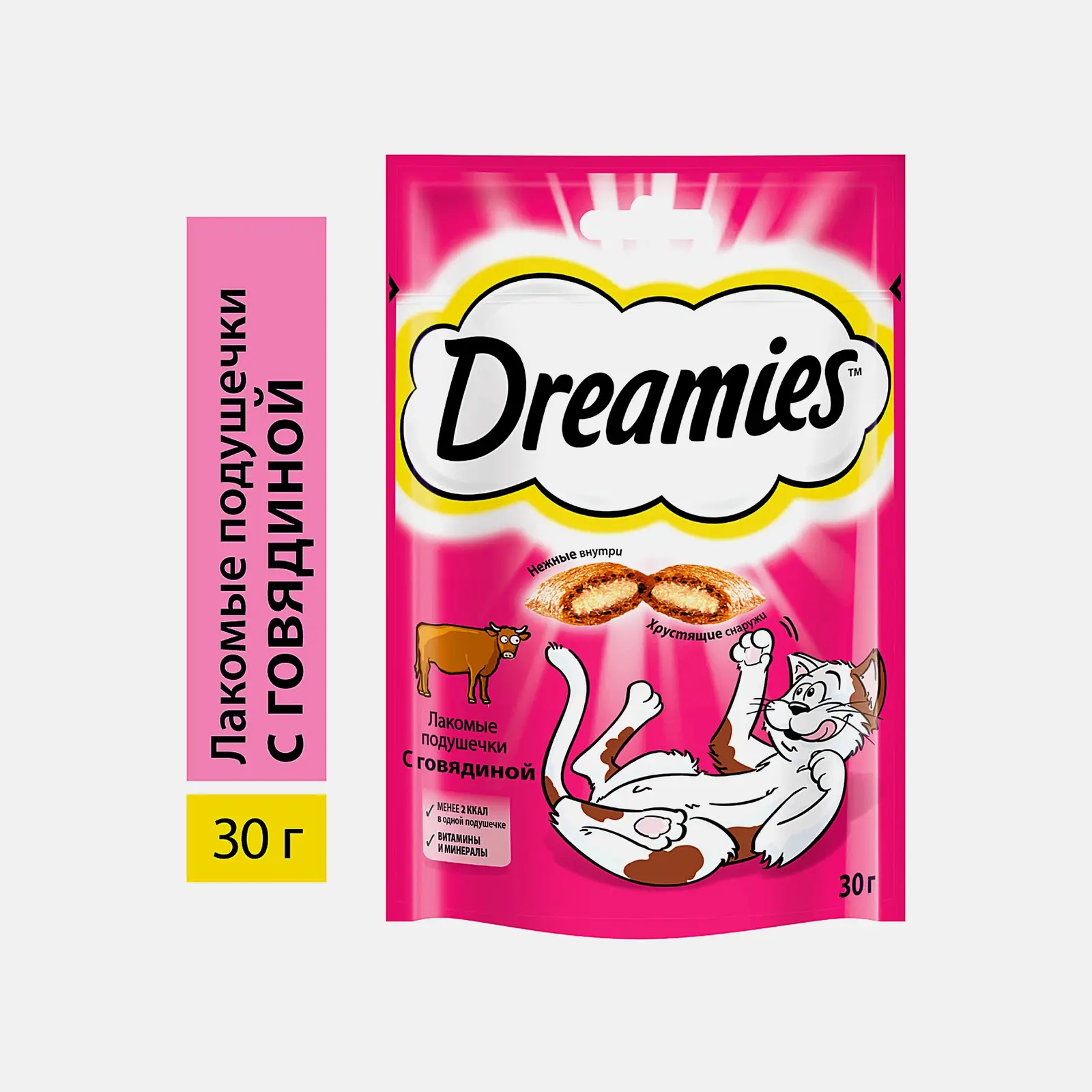 Лакомство для кошек Dreamies с говядиной 30г